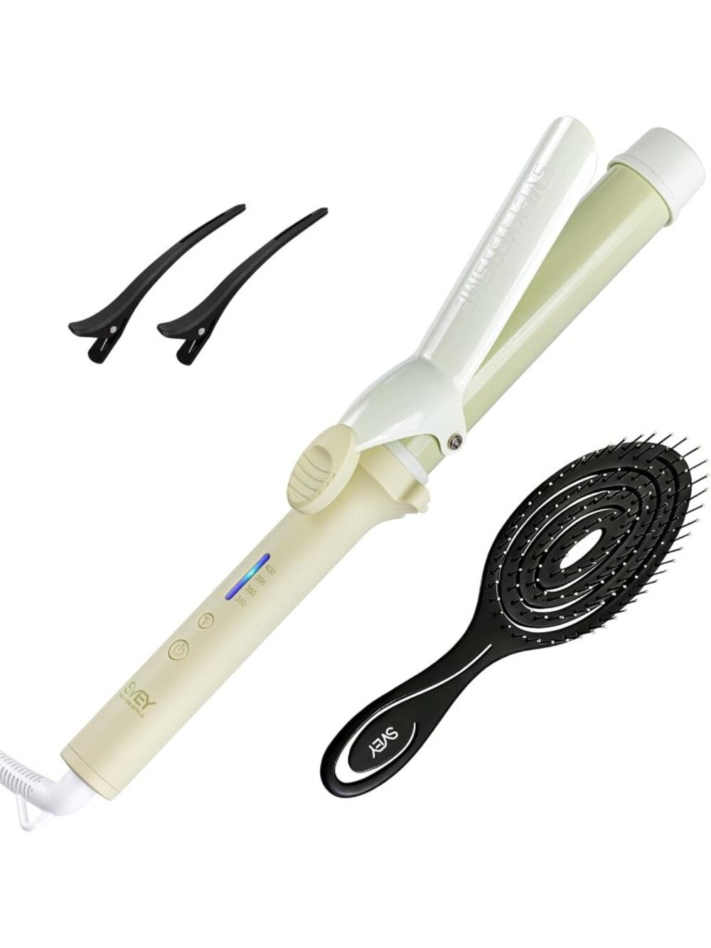 SVEY Curling Iron, 1.25inch(1 1/4 inch) Dual Voltage Ceramic Curling Iron